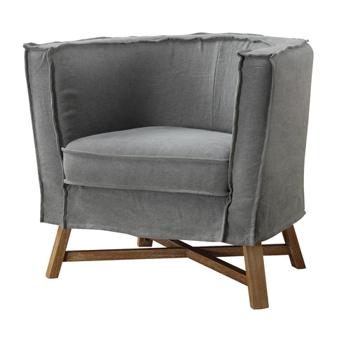 Moe's Home Grand Club Chair In Light Grey