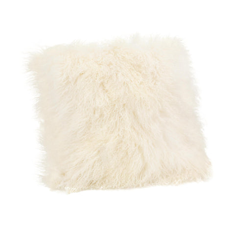 Moe's Home Lamb Fur Pillow Large In Cream