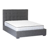 Moe's Belle Fabric Storage Bed In Light Grey