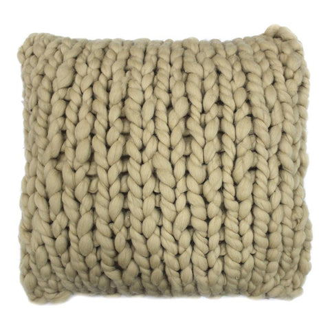 Moes Home Abuela Wool Feather 20X20 Cushion in Beige