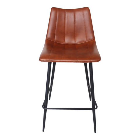 Moes Home Alibi Counter Stool Brown-Set Of Two