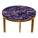 Moes Home Amethyst Accent Table in Purple