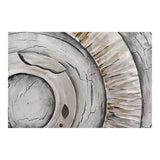 Moes Home Ancient Rings Wall Decor in Cream White