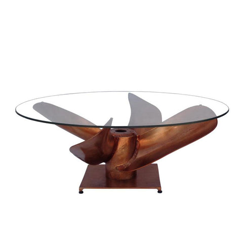Moes Home Archimedes Coffee Table in Copper