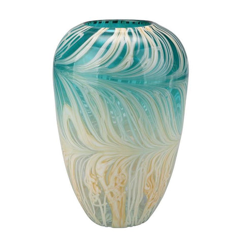 Moes Home Array Vase in Teal