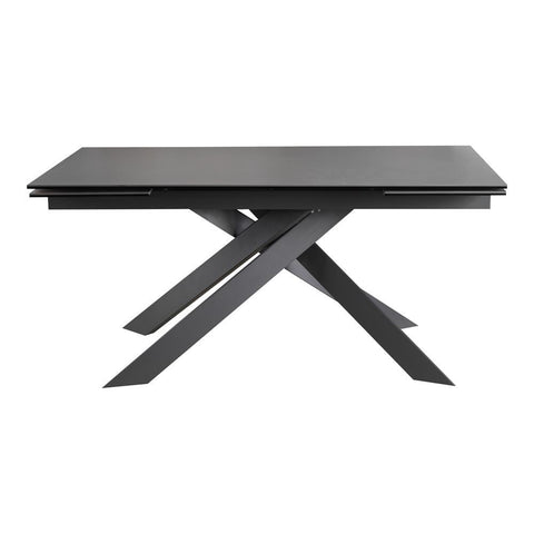 Moes Home Avant Extension Dining Table in Dark Grey
