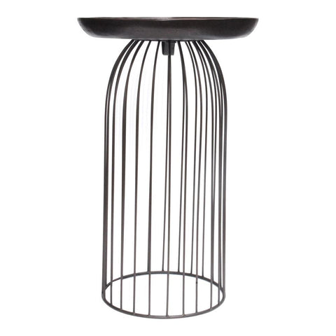 Moes Home Aviary Accent Table Large Dark Bronze