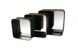 Moes Home Azo Shadow Mirrors Set Of 3 In Black
