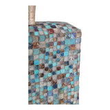 Moes Home Azul Mosaic Vase Tall in Sky Blue