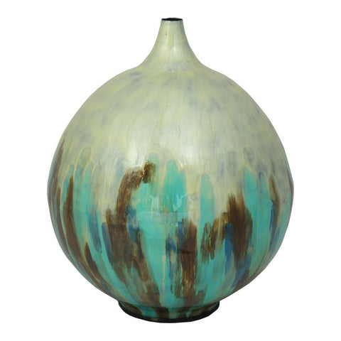 Moes Home Azurite Vase Small in Blue