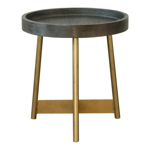 Moes Home Bellucci Side Table in Charcoal Grey