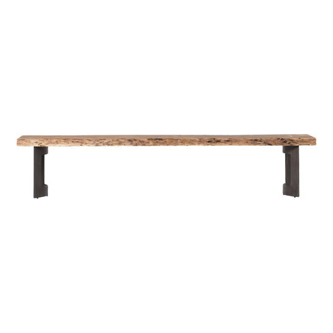 Moes Home Bent Bench Extra Small Smoked in Brown