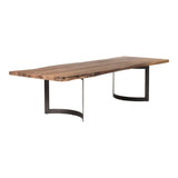 Moes Home Bent Dining Table Extra Small Smoked in Brown