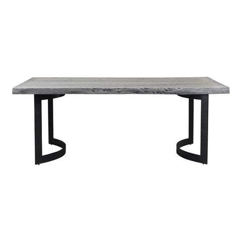 Moes Home Bent Dining Table Extra Small Weathered Grey