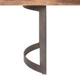 Moes Home Bent Dining Table Large Smoked