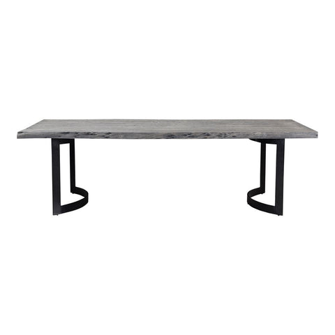 Moes Home Bent Dining Table Small Weathered Grey