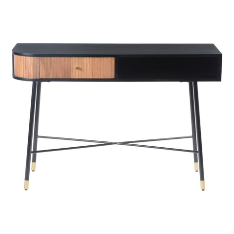 Moes Home Black And Tan Console Table