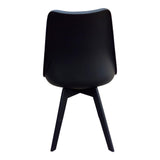 Moes Home Booker Dining Chair in Black - Set Of Two