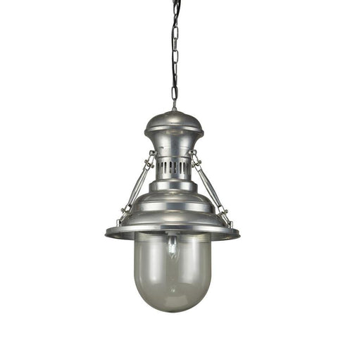Moes Home Brandt Pendant Lamp Pewter in Dark Grey