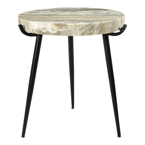 Moes Home Brinley Marble Accent Table