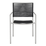 Moes Home Brynn Outdoor Dining Chair in Grey