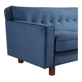 Moes Home Buckingham Sofa in Blue