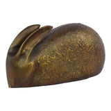 Moes Home Bunny Sculpture in Anitque Brass