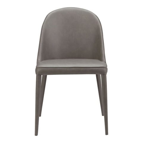 Moes Home Burton Pu Dining Chair Grey -Set Of Two