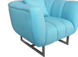 Moes Home Butler Arm Chair In Light Blue