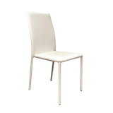 Moes Home Calvin Dining Chair in White - Set of 4
