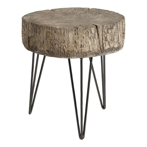 Moes Home Cambria Accent Table in Antique Silver