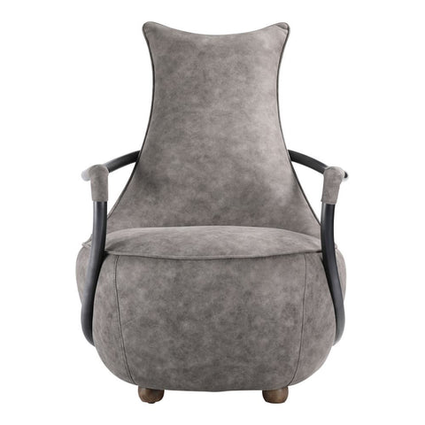 Moes Home Carlisle Club Chair Grey Velvet