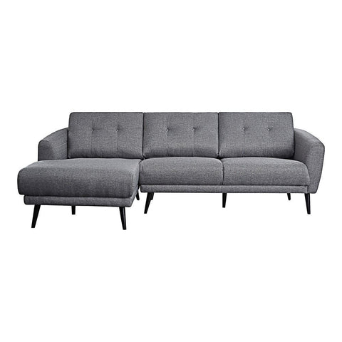 Moes Home Carson Sectional Grey Left