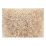 Moes Home Cashmere Fur Pillow in Cream White