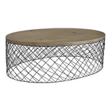 Moes Home Celeste Coffee Table in Grey