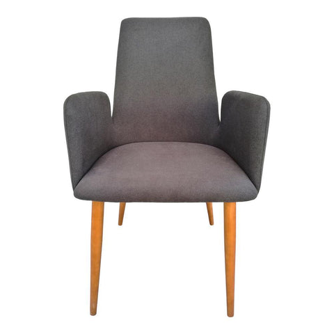 Moes Home Chesney Dining Chair in Charcoal Grey