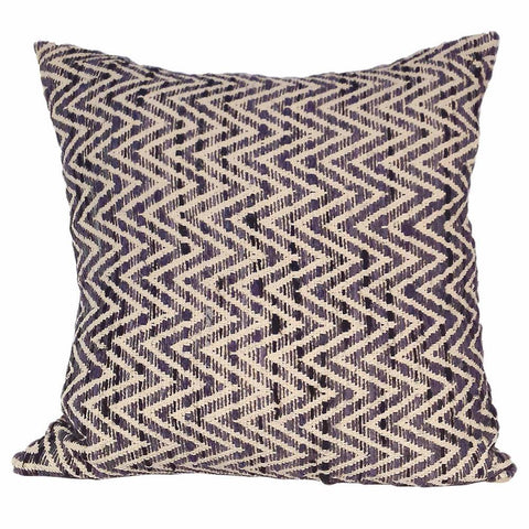 Moes Home Chevron Feather 25X25 Cushion in Charcoal