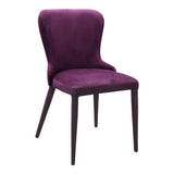 Moes Home Cleveland Dining Chair in Purple