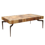 Moes Home Collection Gajel Coffee Table With Metal Legs
