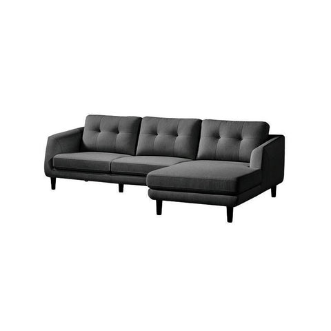 Moes Home Corey Sectional Right in Dark Grey