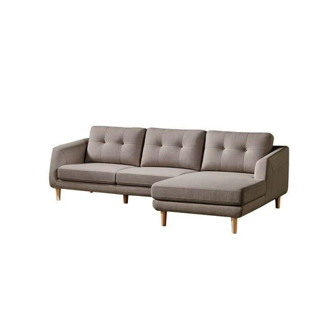 Moes Home Corey Sectional Right in Light Grey