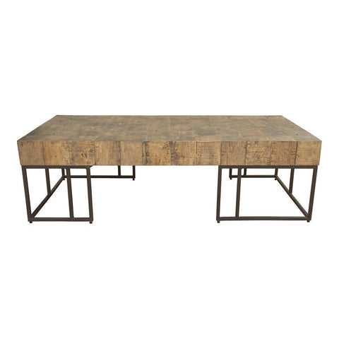 Moes Home Crosscut Coffee Table in Natural