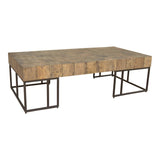 Moes Home Crosscut Coffee Table in Natural