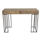 Moes Home Crosscut Console Table in Natural