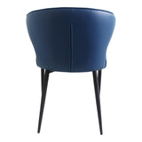 Moes Home Decca Dining Chair in Dark Blue
