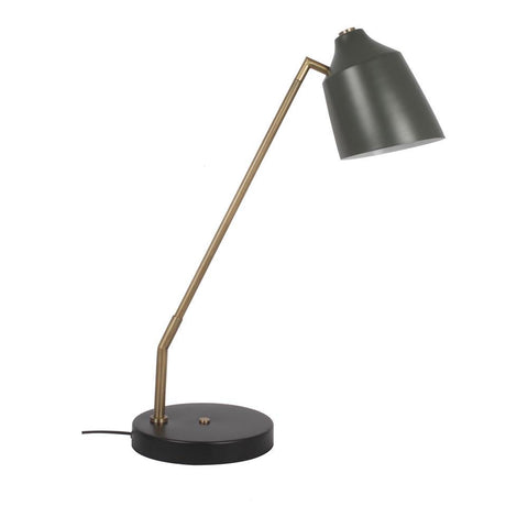 Moes Home Degree Table Lamp in Dark Green