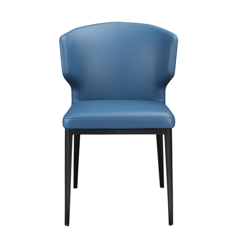 Moes Home Delaney Side Chair Steel Blue - M2