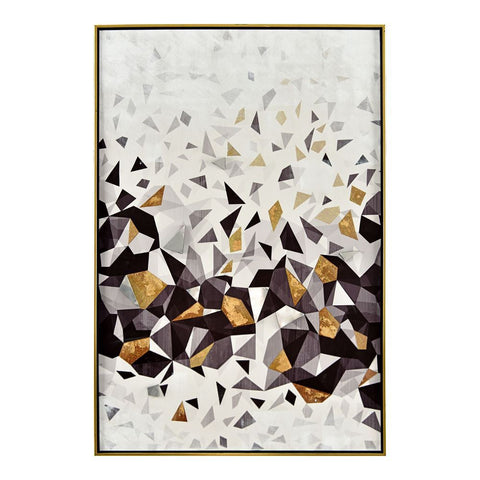 Moes Home Falling Triangles Wall Decor