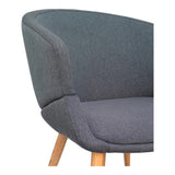 Moes Home Finsbury Dining Chair in Light Grey
