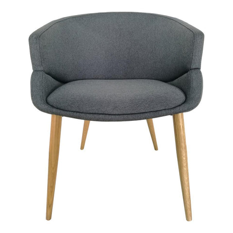 Moes Home Finsbury Dining Chair in Light Grey